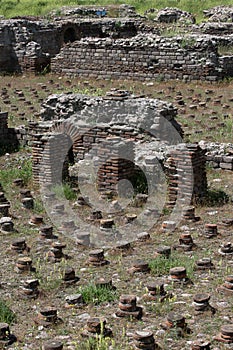 The ancient Roman Bath ruins at Ankara in Turkey.