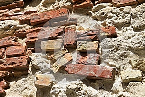 Ancient Roman Brick Wall