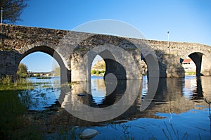 Ancient roman bridge at barco village photo