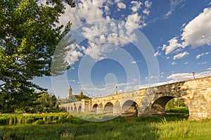 Ancient Roman bridge in Salamanca, Spain