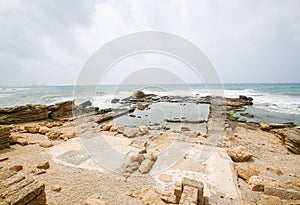 Ancient Roman City of Caesarea in Israel