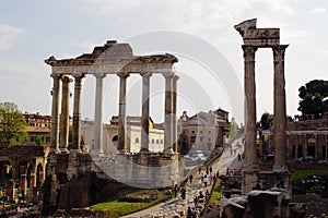 Ancient roman columns