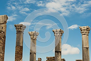 Ancient roman columns photo