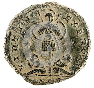 Ancient Roman copper coin of Emperor Licinius II, Reverse