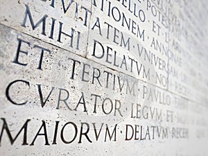 Ancient roman epigraph