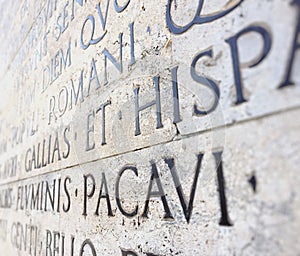 Ancient roman epigraph