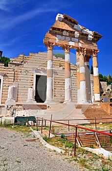 Roman Temple, Brescia, Italy. photo