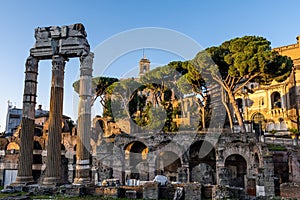 Ancient Roman Forum sunrise