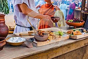 At the ancient Roman kitchen photo