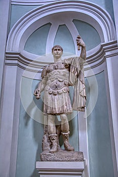 Roman marble sculpture in Florence, Italy photo