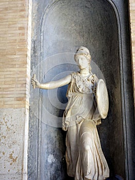 Female Warrior, Marble Statue, Vatican Museum