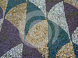 Ancient Roman mosaic from Roman baths photo