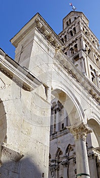 Ancient Roman ruins, Diocletian Palace in Split, Croatia