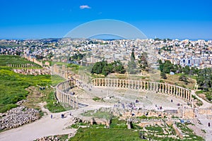 Ancient and roman ruins of Jerash Gerasa, Jordan