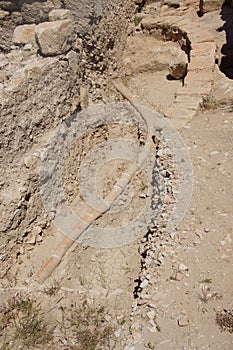 Ancient Roman sewer system photo