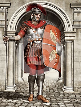 Ancient Roman soldier