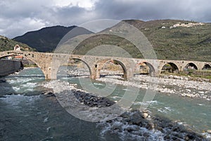 Roman stone bridge, Taggia, Liguria, Italy