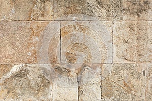 Ancient roman stone wall background
