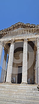 Ancient Roman temple - vertical panorama