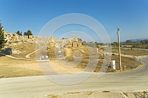 Ancient roman theater in Nikopolis Preveza greece
