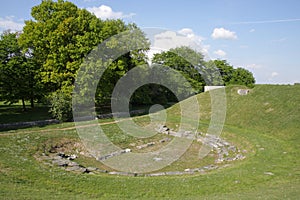 Ancient roman theater in Oise, France