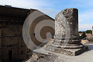 The ancient Roman theater in Orange, France