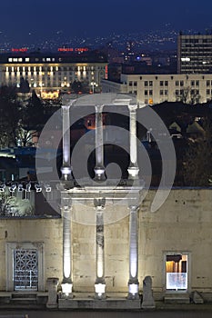 Ancient Roman theatre of Philippopolis in Plovdiv, Bulgaria