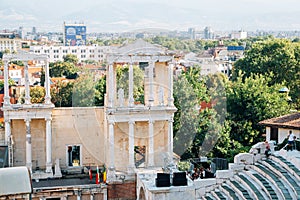 Ancient Roman theatre of Philippopolis in Plovdiv, Bulgaria