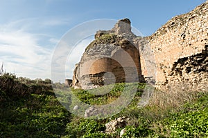 Ancient Roman walls surrounding Iznik Nicea photo