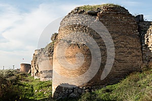 Ancient Roman walls surrounding Iznik Nicea photo