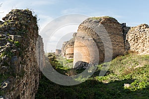 Ancient Roman walls surrounding Iznik Nicea photo