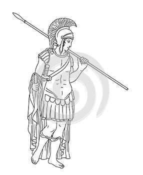 Ancient Roman warrior.