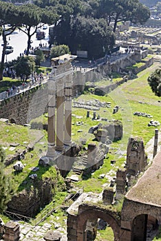 Ancient Rome, Italy aerial view