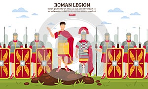 Ancient Rome Legion Banner