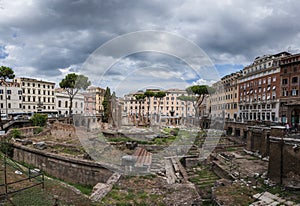 Ancient Rome ruins-Sacred Area of Largo di Torre Argentina