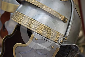 Ancient rome warrior helmet