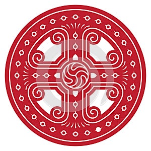 Ancient round Celtic Design. Celtic knot, mandala