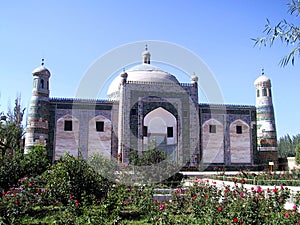 Ancient Royal Family Tomb Xiangfei Kashgar Xinjiang Uygur Autonomous Region China Islamic Architecture Ceramic Tile Geometry