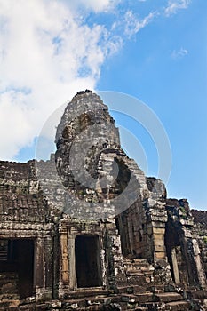 Ancient ruin of the Bayon temple, Angkor Wat Cambodia