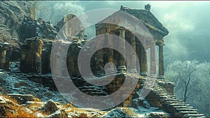Ancient Ruin Building Remnants Of Civilization