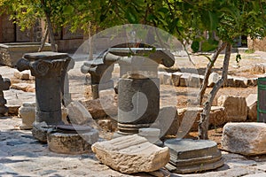 Ancient ruin at Umm Qais in Jordan