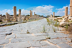 Ancient ruin at Umm Qais in Jordan
