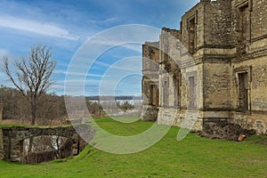 Ancient ruined palace. Nova Kakhovka, Kherson region. Ukraine