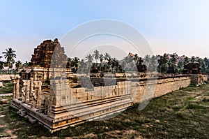 Ancient ruined temple in Hampi, Karnataka, India