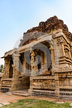 Ancient ruined temple in Hampi, Karnataka, India