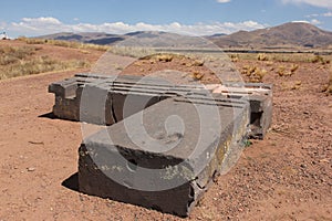 The ancient ruines of Tiwanaku photo