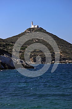 Ancient Ruins in the ancient city of Knidos. Landscape with ancient ruins. Mugla Datca Turkey