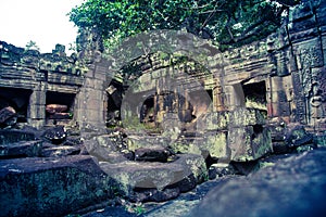 Ancient ruins of Angkor Wat in Cambodia