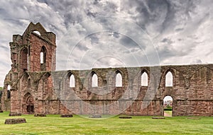 The Ancient Ruins of Arbroath Abbey Scotland.