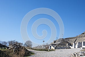Ancient Ruins at archaeological area of Philippi, Greece